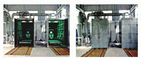 蜂窩地板噴砂房 1 機械回收式噴砂房 , 液體噴砂房 1