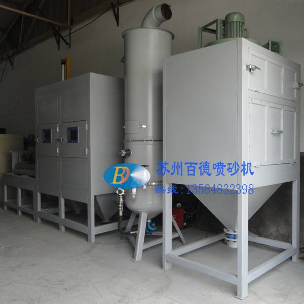 高壓式噴砂機 1120P臺車滾軸專用自動噴砂機