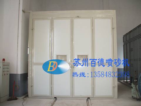 蜂窩地板噴砂房 1 蜂窩式噴砂房 1